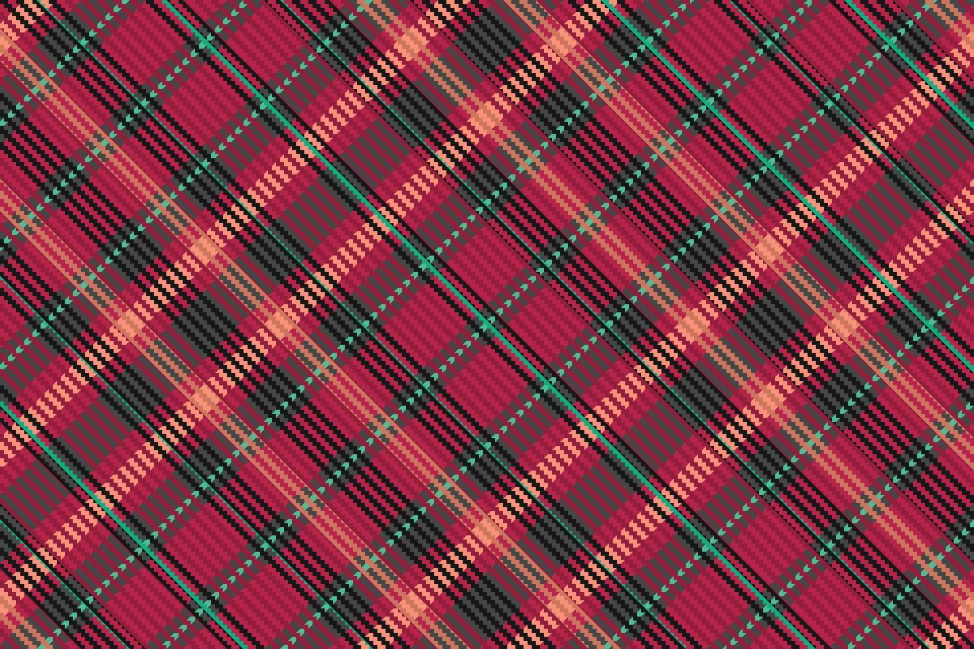 Tartan plaid pattern with texture. Free Vector