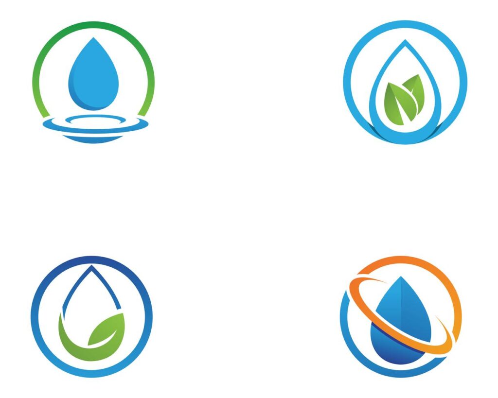 water drop Logo Template vector illustration design Stock Free