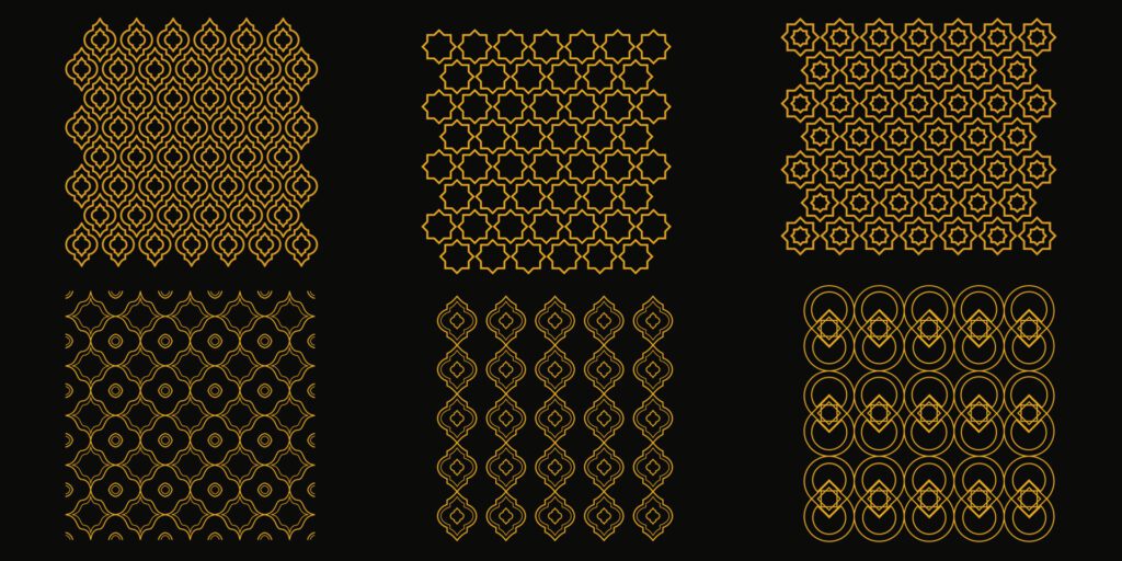 vector pattern set Free Vector