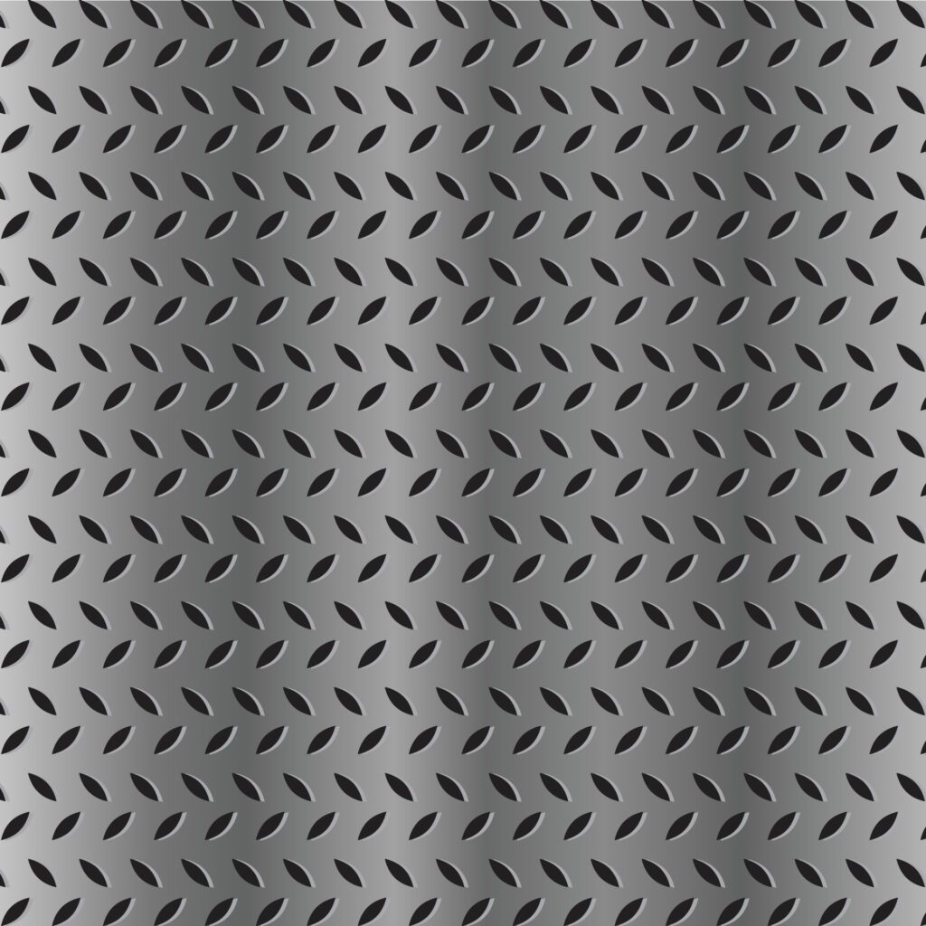 Realistic metal grill background design. Steal background metallic. Free Vector