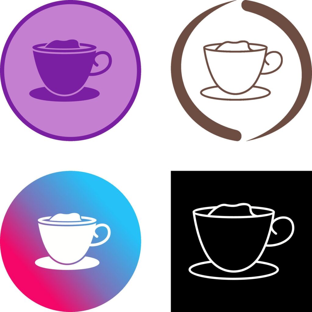 Creamy Coffee Icon Design Stock Free