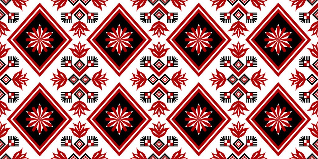 fabric pattern geometric for background rug wallpaper clothing wrap batik fabric embroidery illustration vector beautiful Free Vector and Free SVG