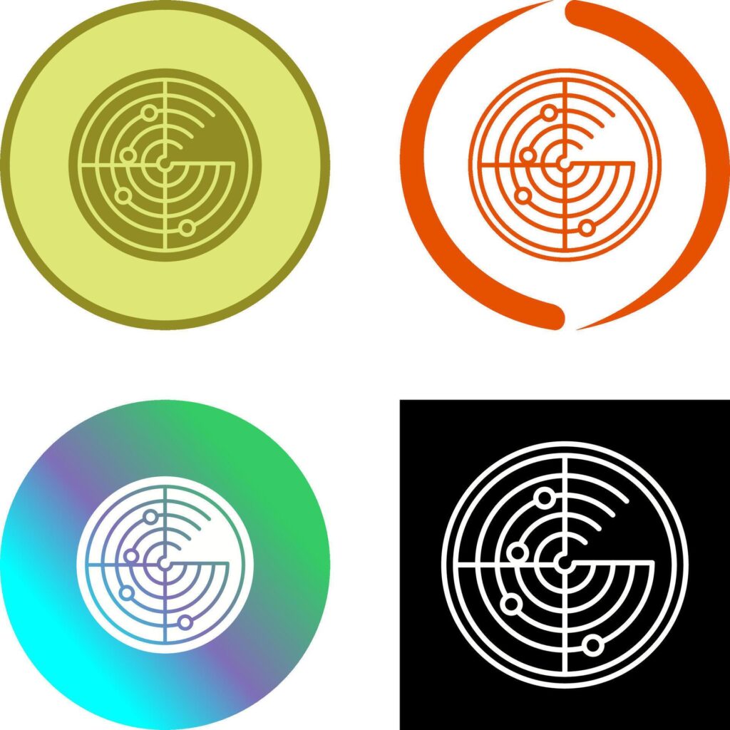 Radar Icon Design Stock Free