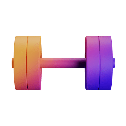 Gym, exercise, training 3D illustration