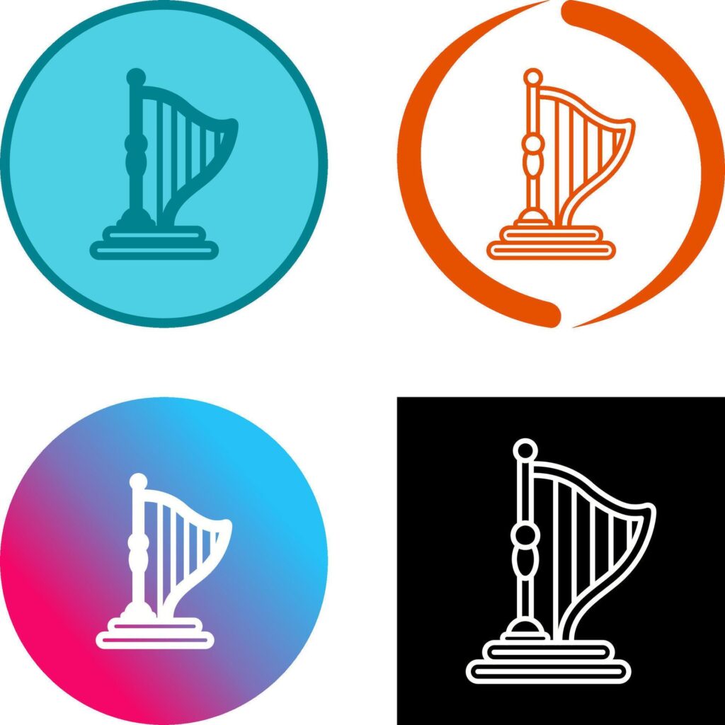 Harp Icon Design Stock Free