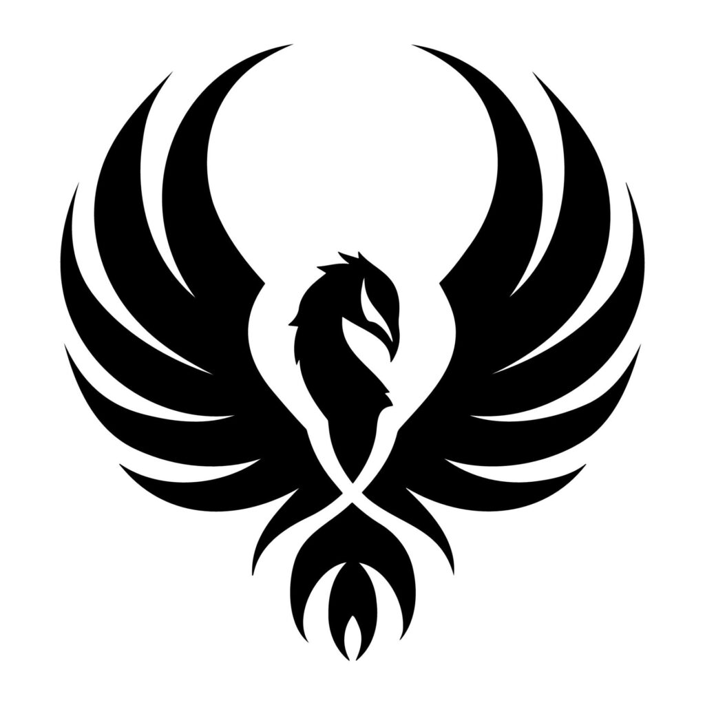 Simple Phoenix Logo. Vector Illustration Free Vector