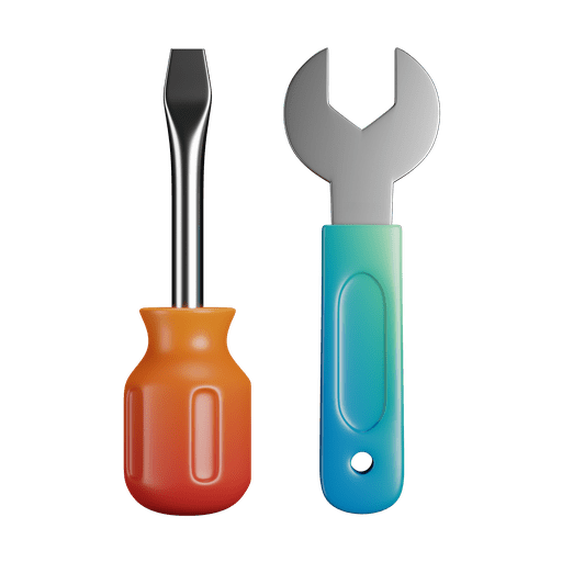 Tools, tool, wrench 3D illustration