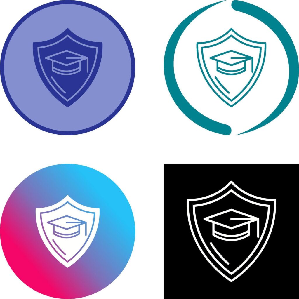 Education Protection Icon Design Stock Free