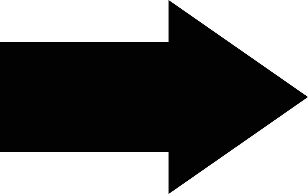 Arrow Pointer. Thick Direction Black Arrow Stock Free