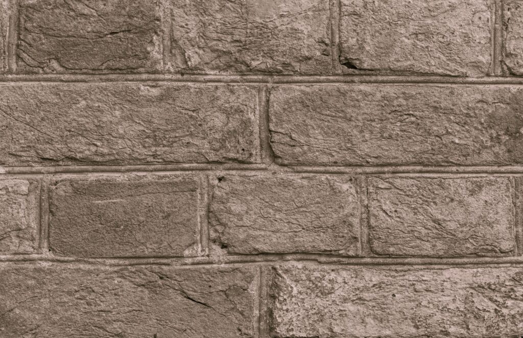 construction background, close up of brick wall Stock Free