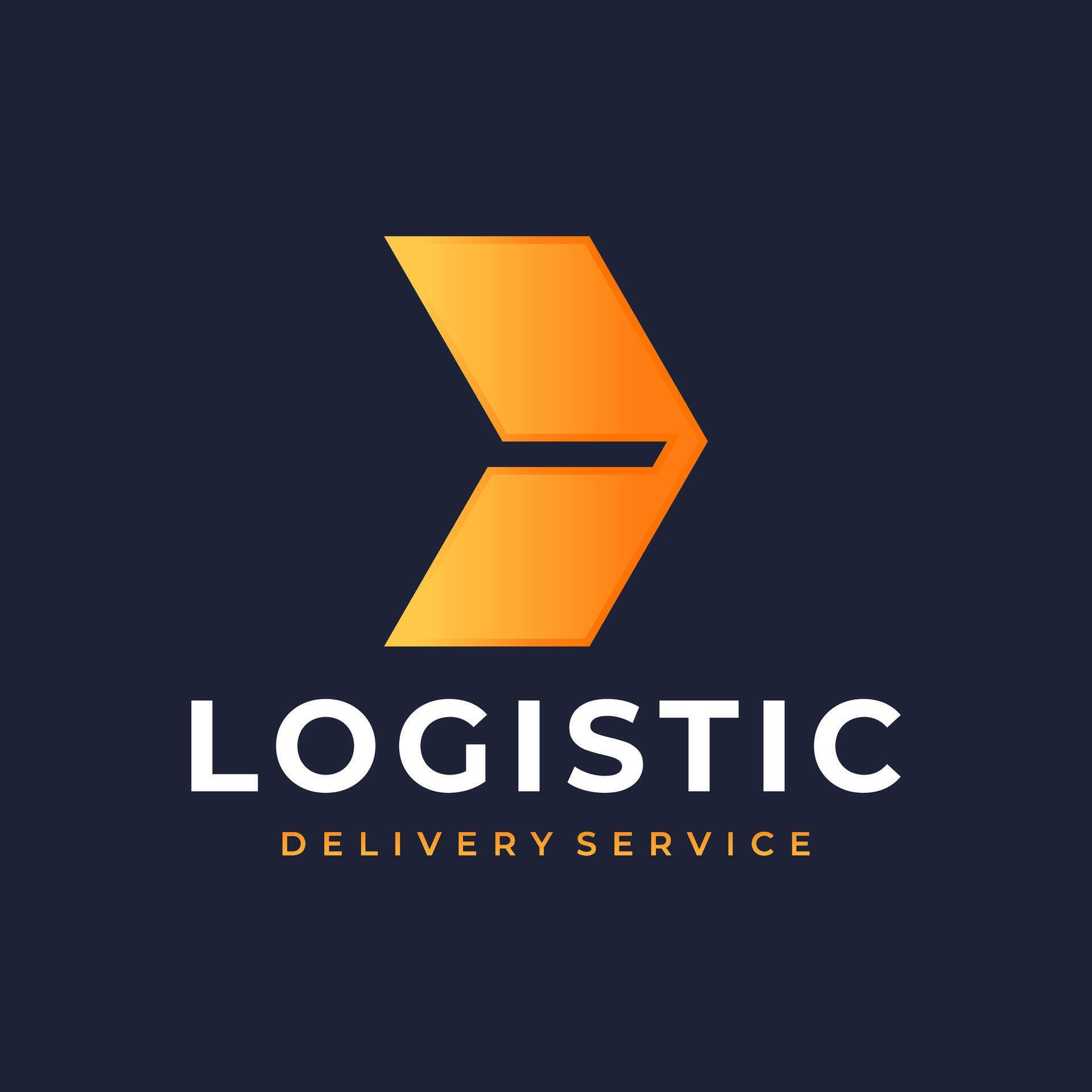 Logistic company vector logo. Delivery icon. Arrow icon. Arrow vector. Delivery service logo. Web, Digital, Speed, Marketing, Network icon. Stock Free