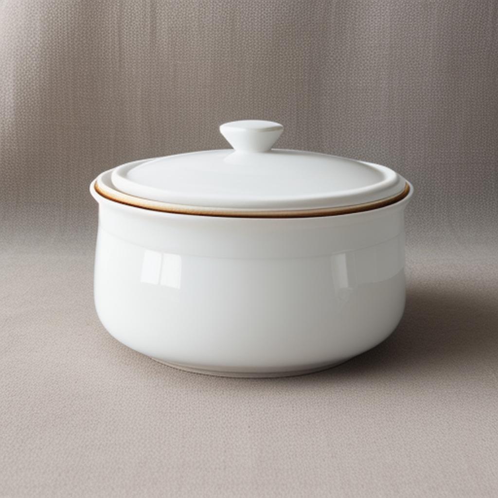 Bowl blanco en forma by @ai_generated