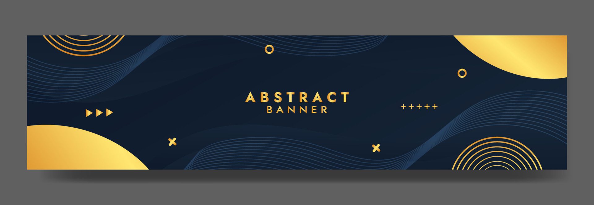 Abstract Blue Luxury Fluid Wave Banner Template Free Vector