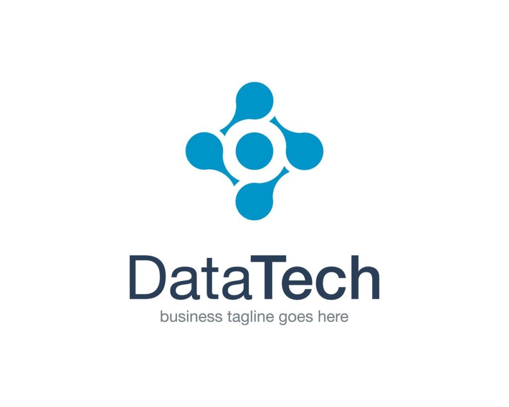 Data Technology Logo Icon Vector Stock Free