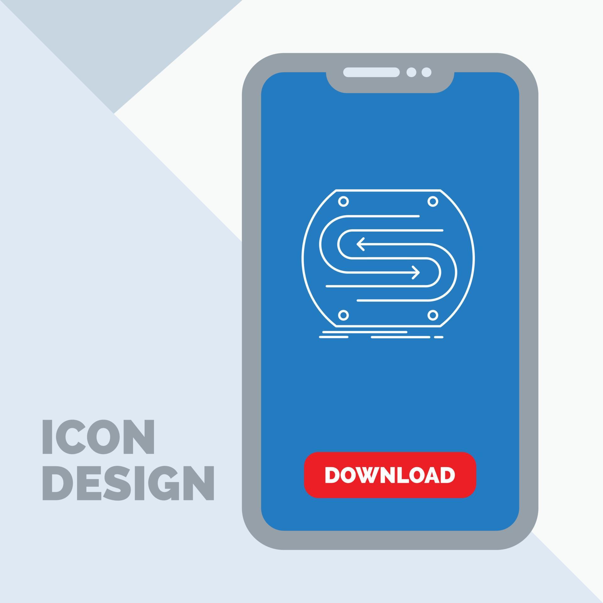 business arrow. concept. convergence. match. pitch Line Icon in Mobile for Download Page Stock Free