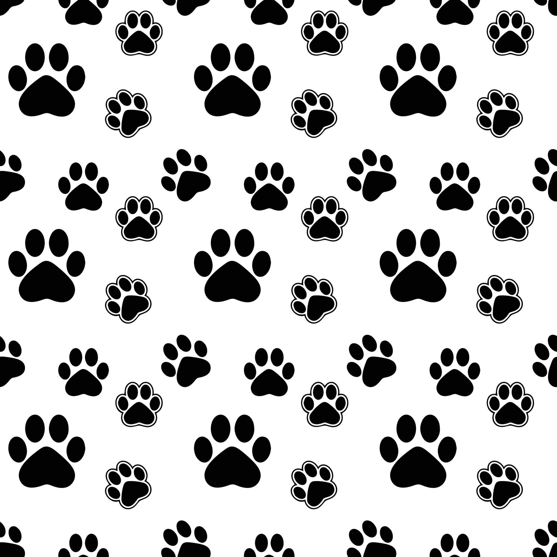 Cats Paws Seamless Pattern Design Free Vector