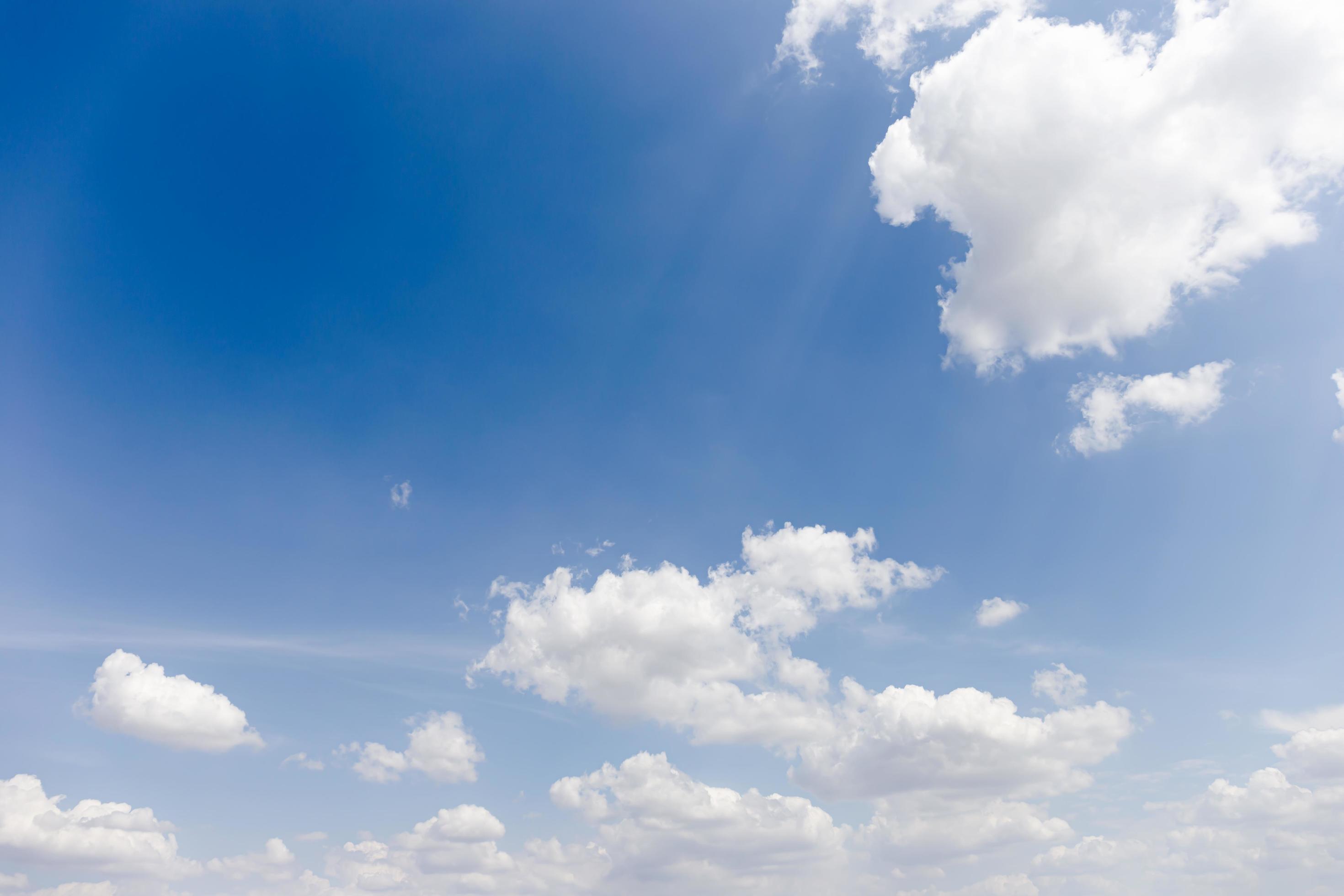 Blue sky background with clouds’ natural background. Stock Free