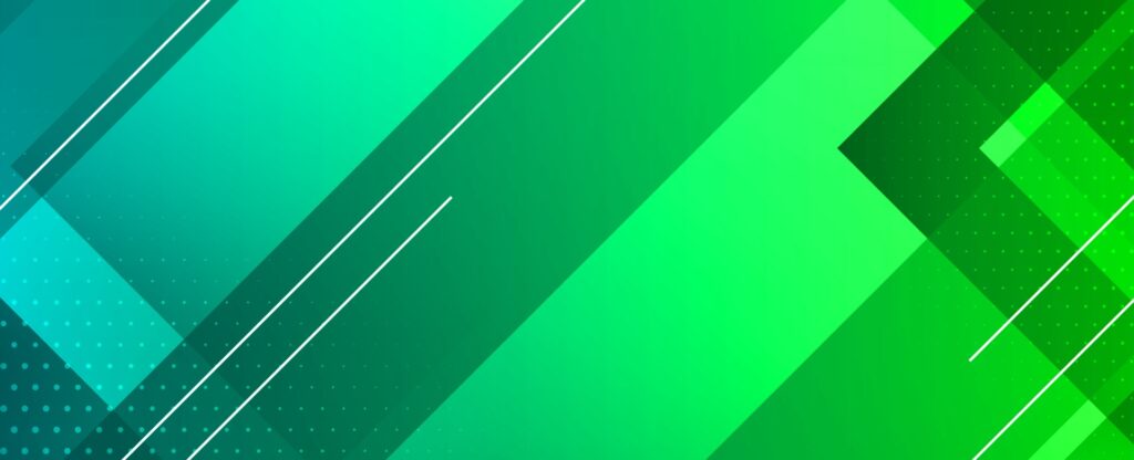 abstract geometric green modern decorative stylish banner background Free Vector