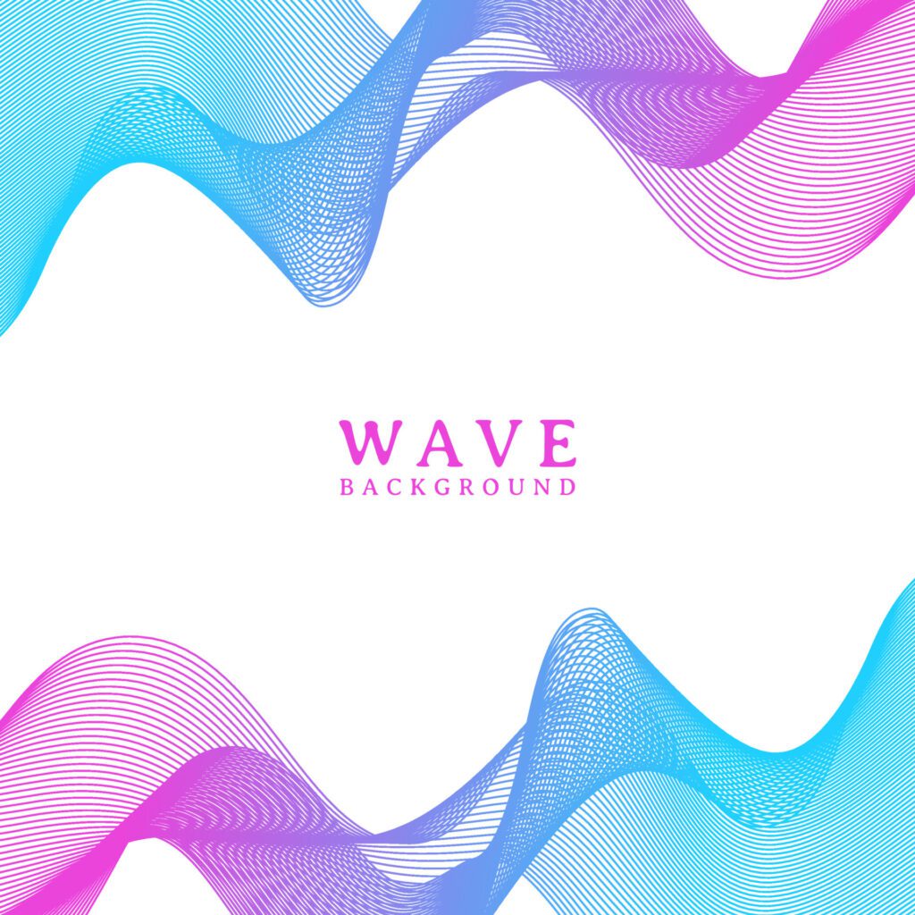 abstract colorful wavy line flowing background Free Vector and Free SVG