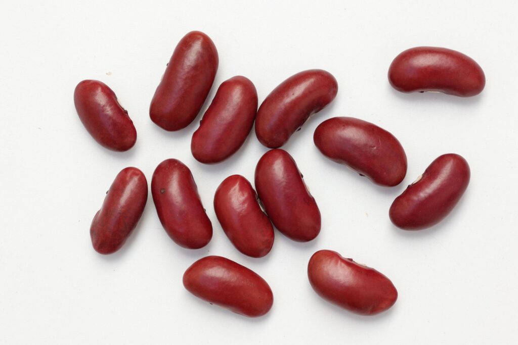 Red beans isolated on white background Stock Free