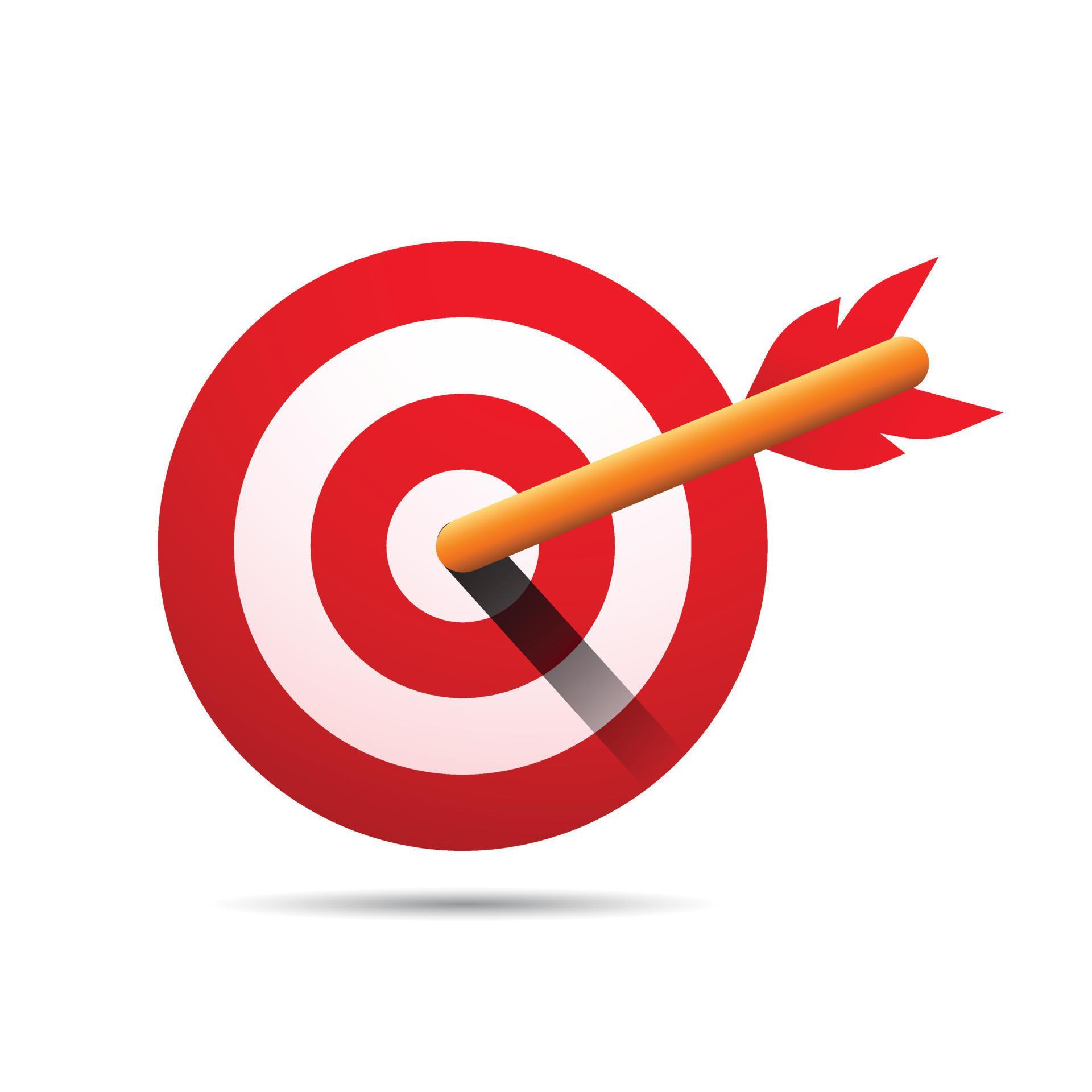 Red Bulls Eye Or Target With Arrow Stucked Stock Free