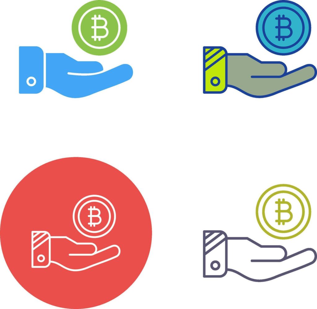 Bitcoin Icon Design Stock Free