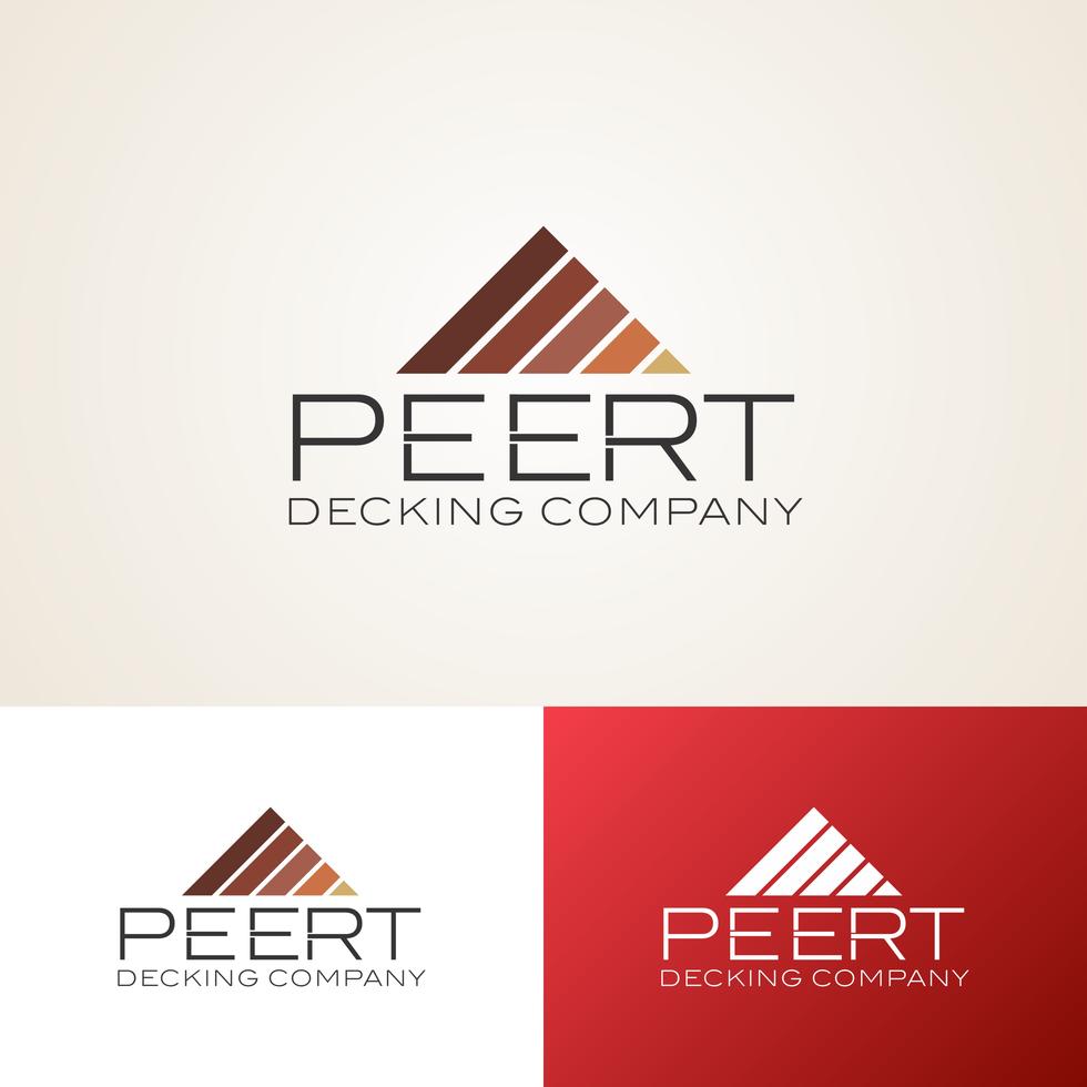 Peert Decking Logo Design Template Stock Free