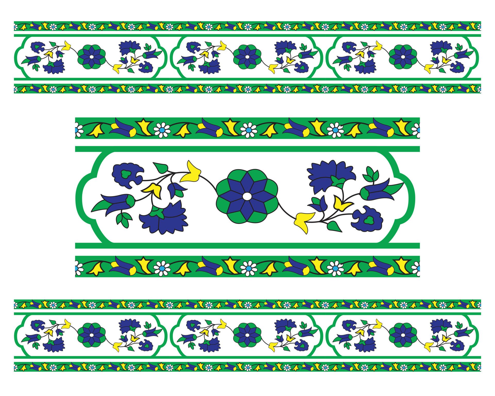 Pattern Flower Borders Designs Free Download Free Vector