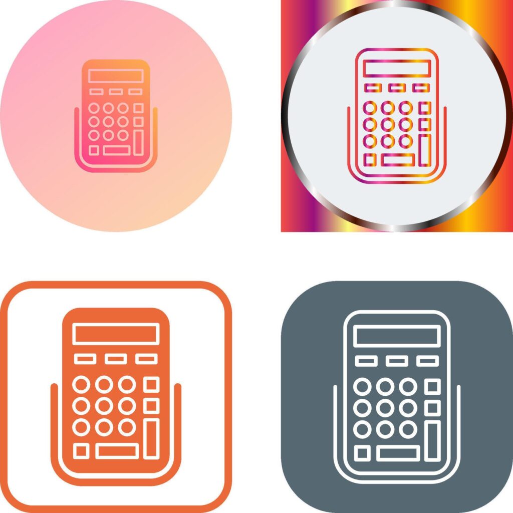 Calculator Icon Design Stock Free