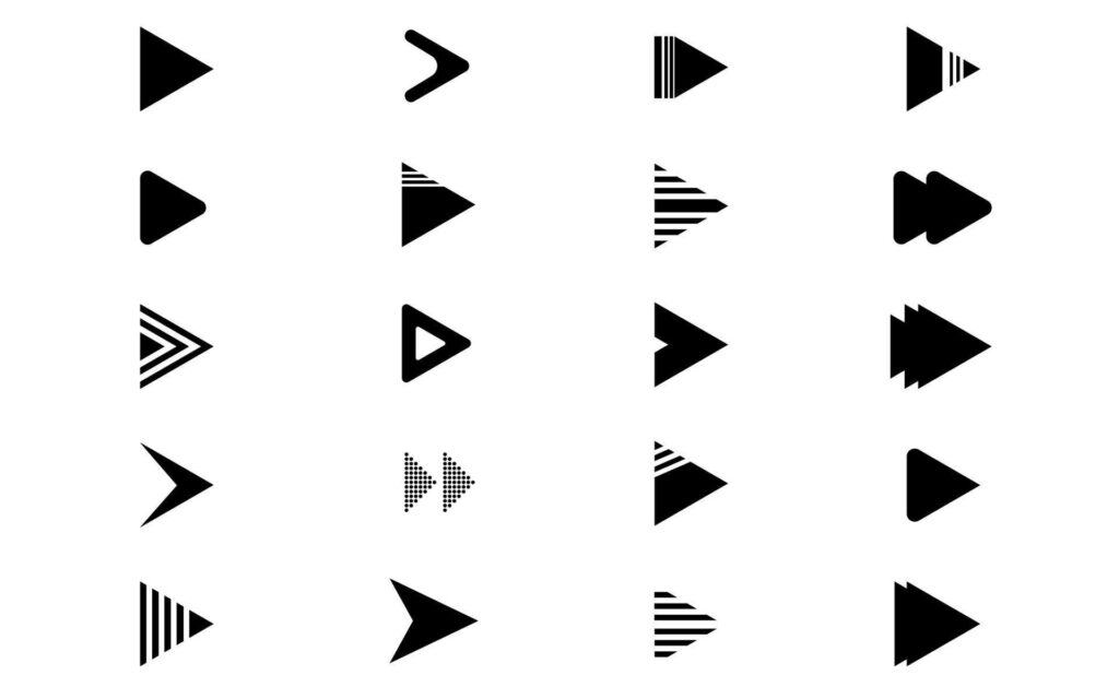 Collection Set arrow icon different Modern simple arrows. for websites, applications, etc. Stock Free