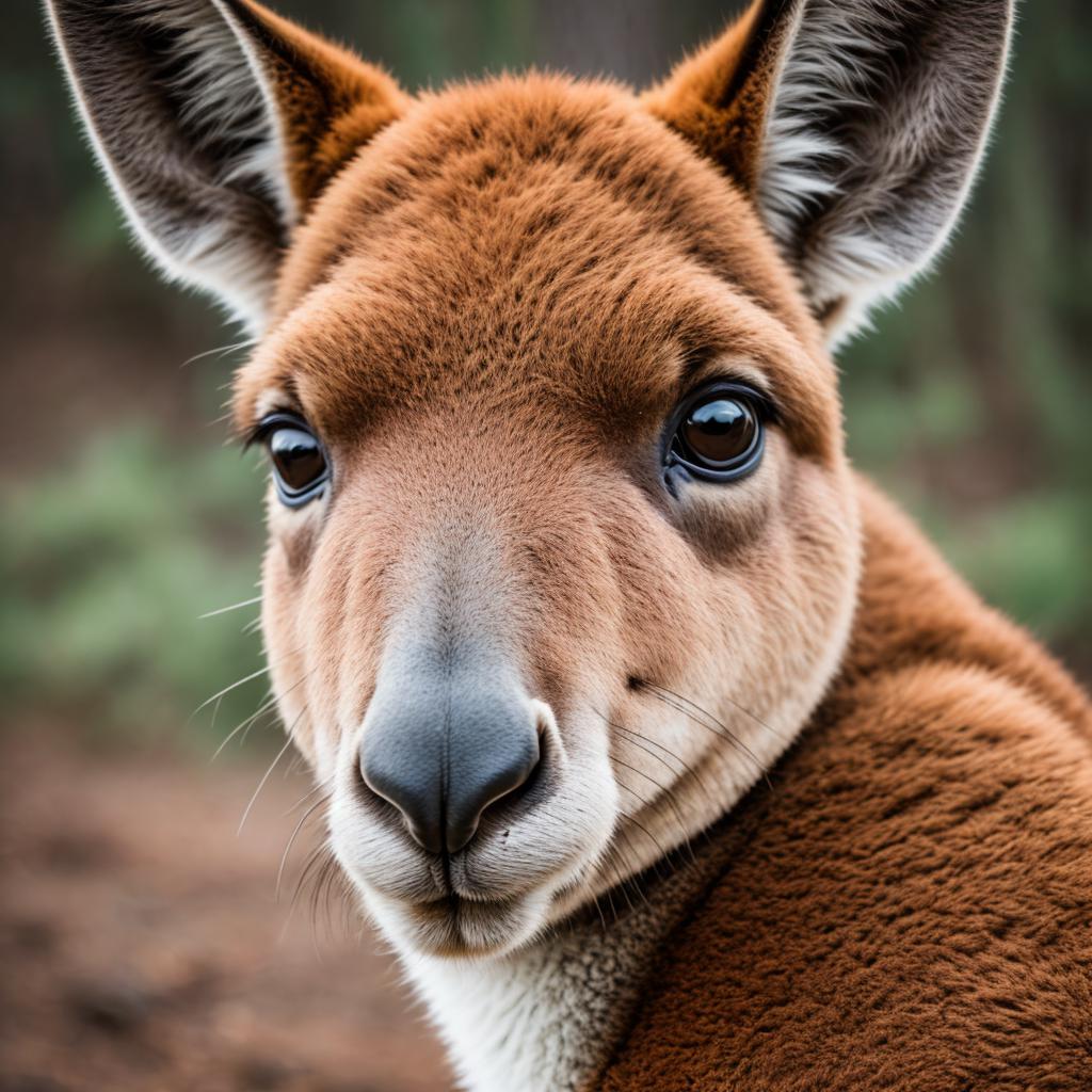 A kangaroo Portrait photography,Realistic by @ai_generated