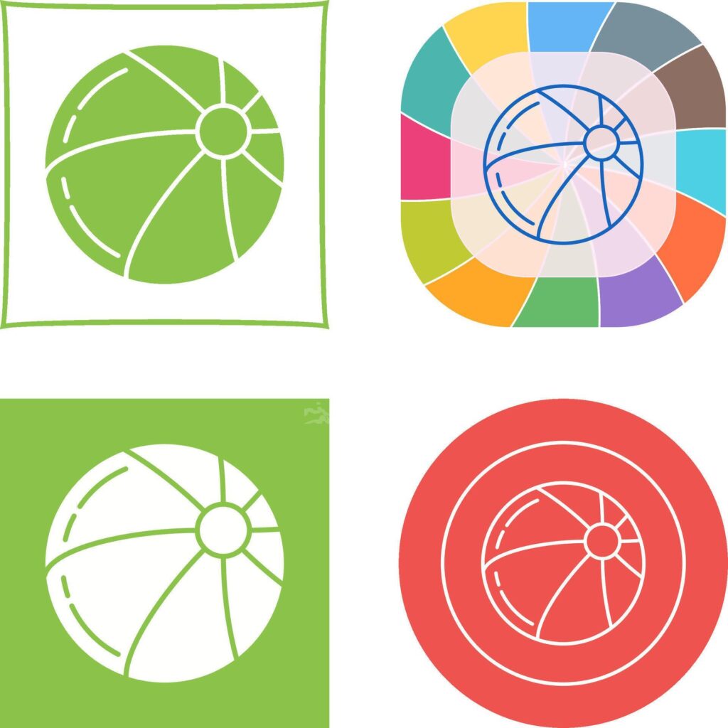 Beach Ball Icon Design Stock Free