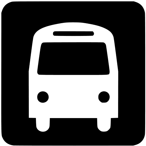 Bus, transportation, public icon