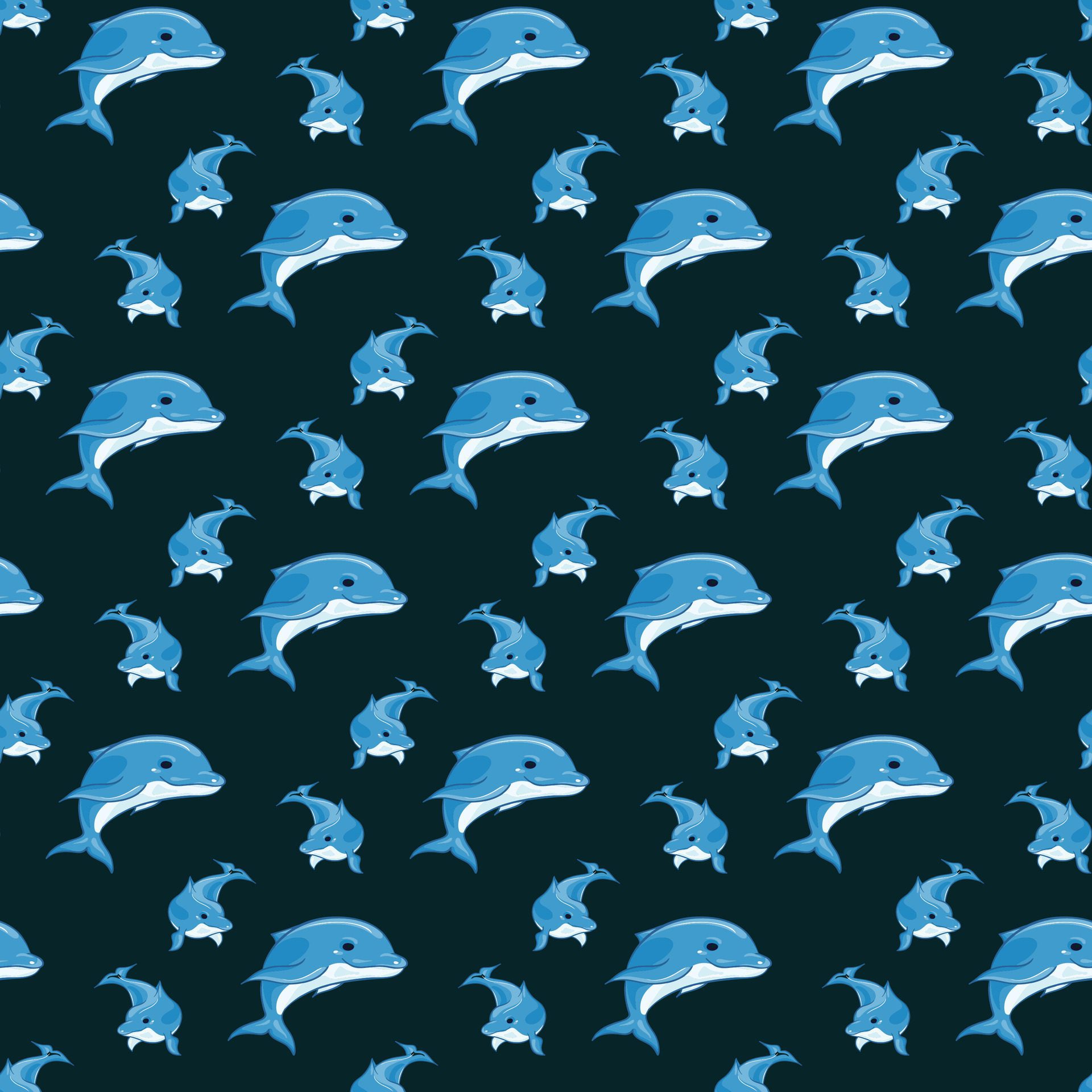 Whale Ahead Seamless Pattern Desig Free Vector