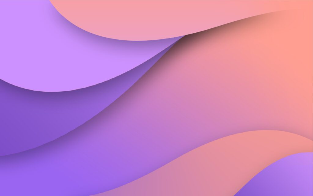 Simple modern purple and pink waves background illustration Free Vector