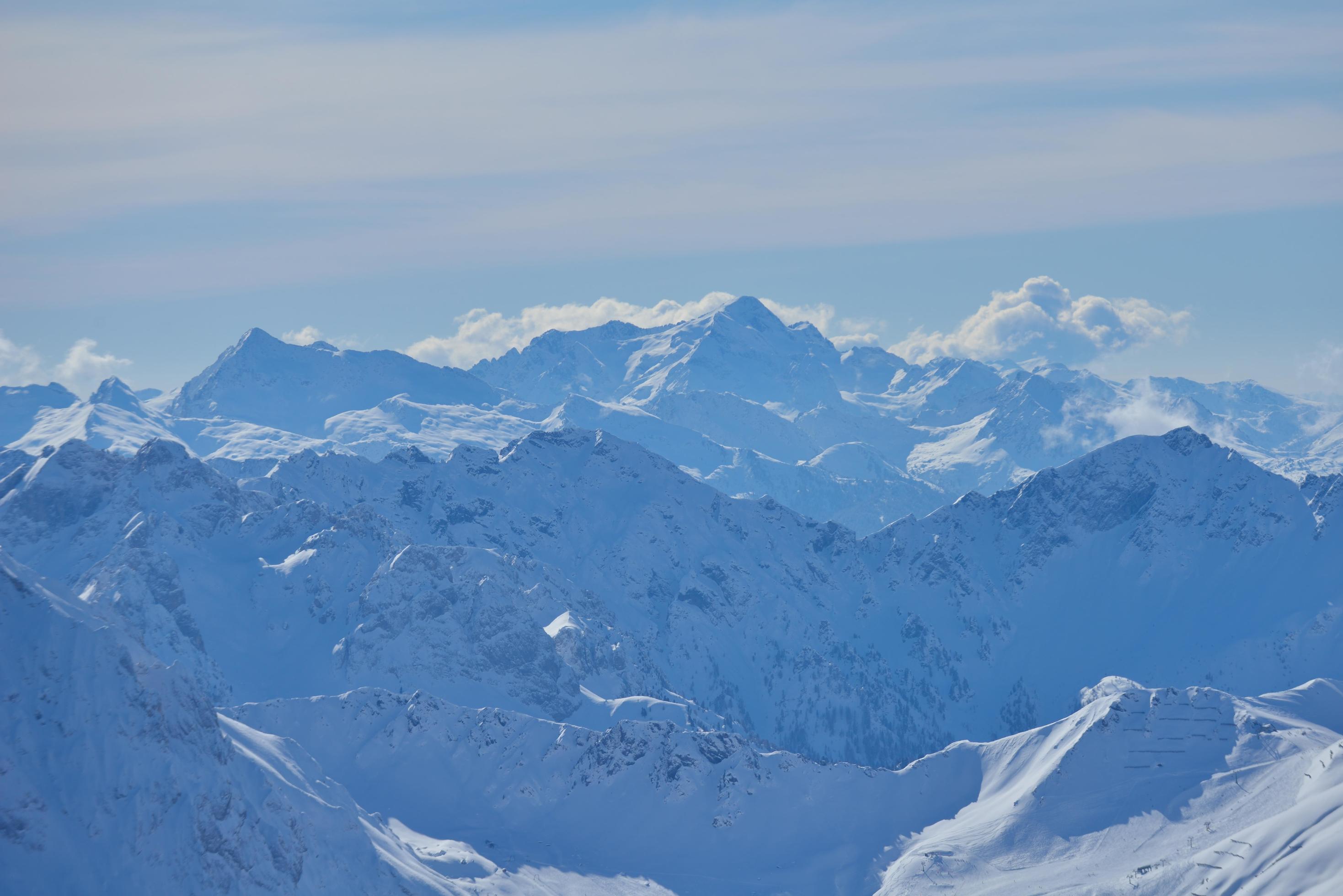 mountain winter nature Stock Free