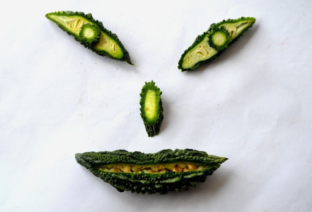 Smiley Made From Veggies Stock Free