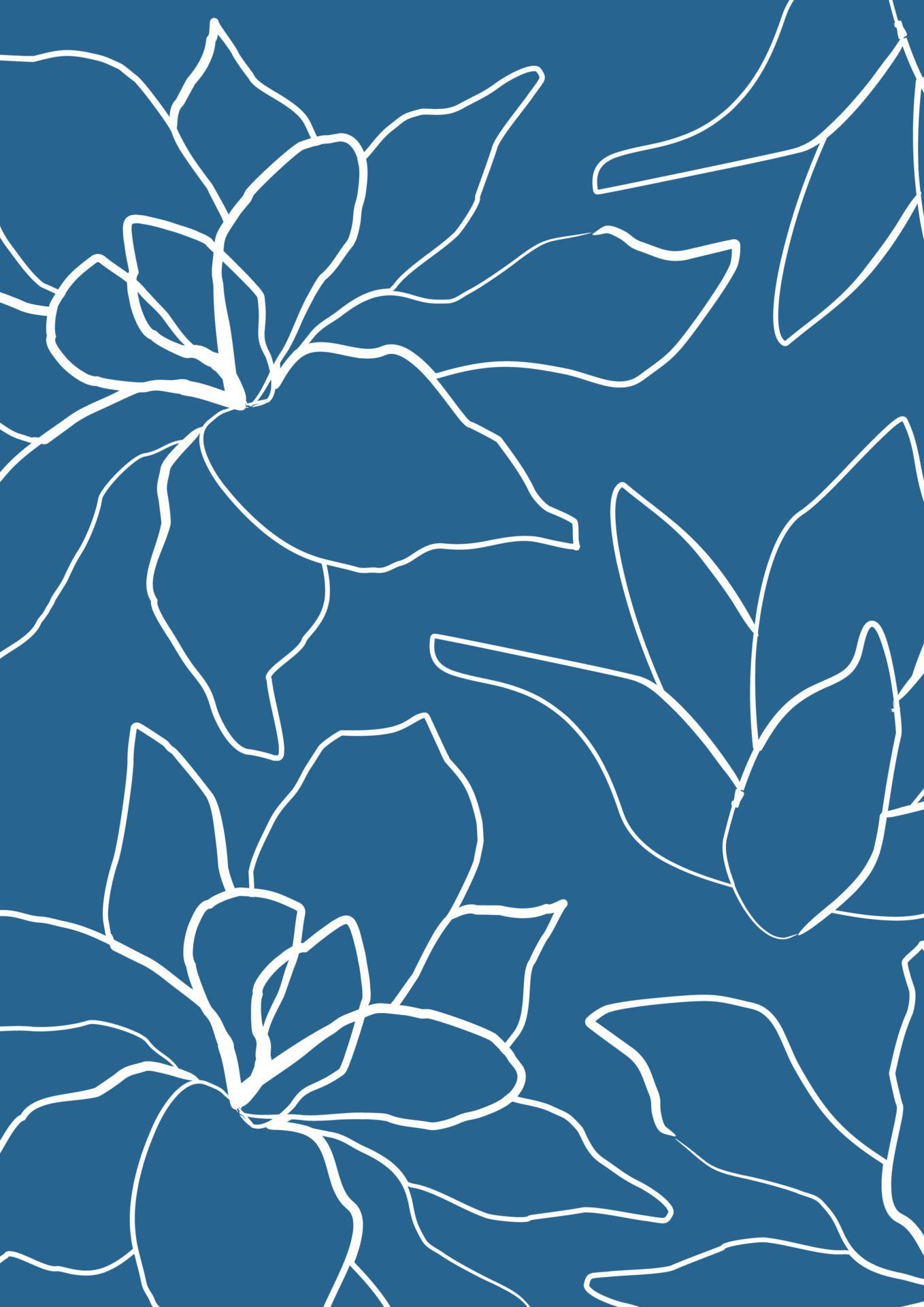 hand drawing floral pattern background Free Vector