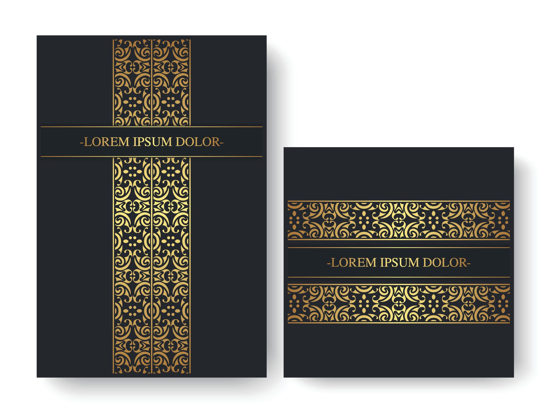 luxury abstract line pattern cover Free Vector