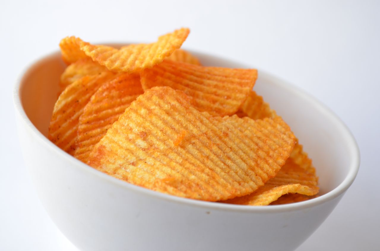 Potato Chips Bowl Stock Free