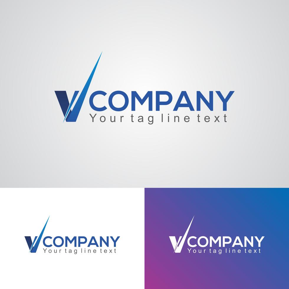 Creative V Logo Design Template Stock Free