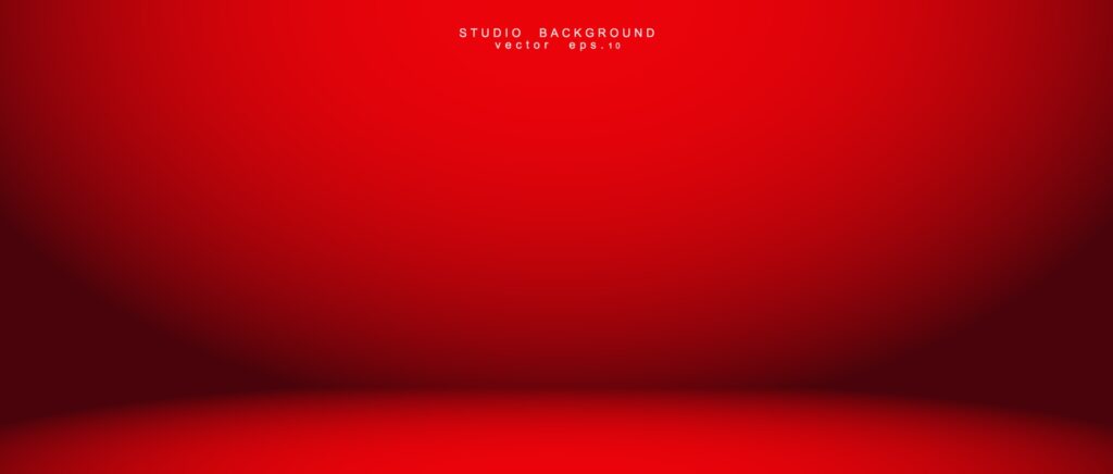 Empty red color studio room background Free Vector