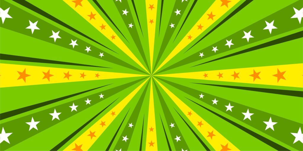 Comic green background with star Free Vector and Free SVG