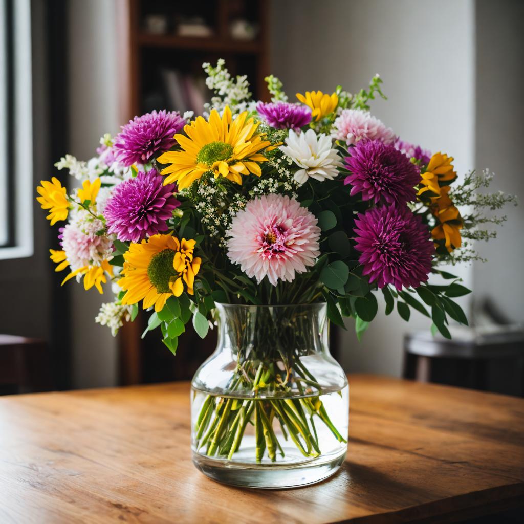 Vase full of flowers by @ai_generated