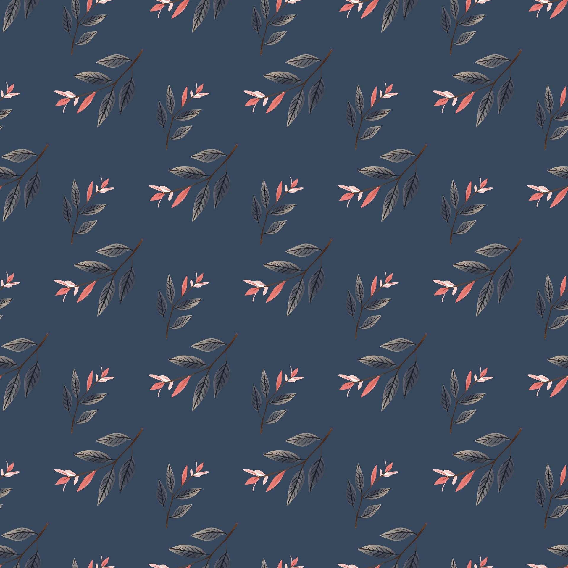 Midnight Wild Flowers Seamless Pattern Design Free Vector