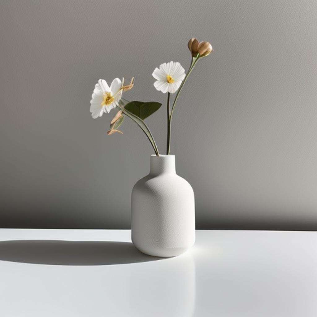 “Minimalistic vase, sleek design, by @ai_generated