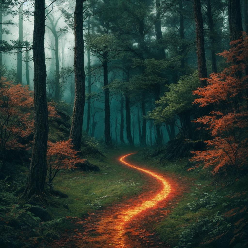 Witches path in the by @ai_generated