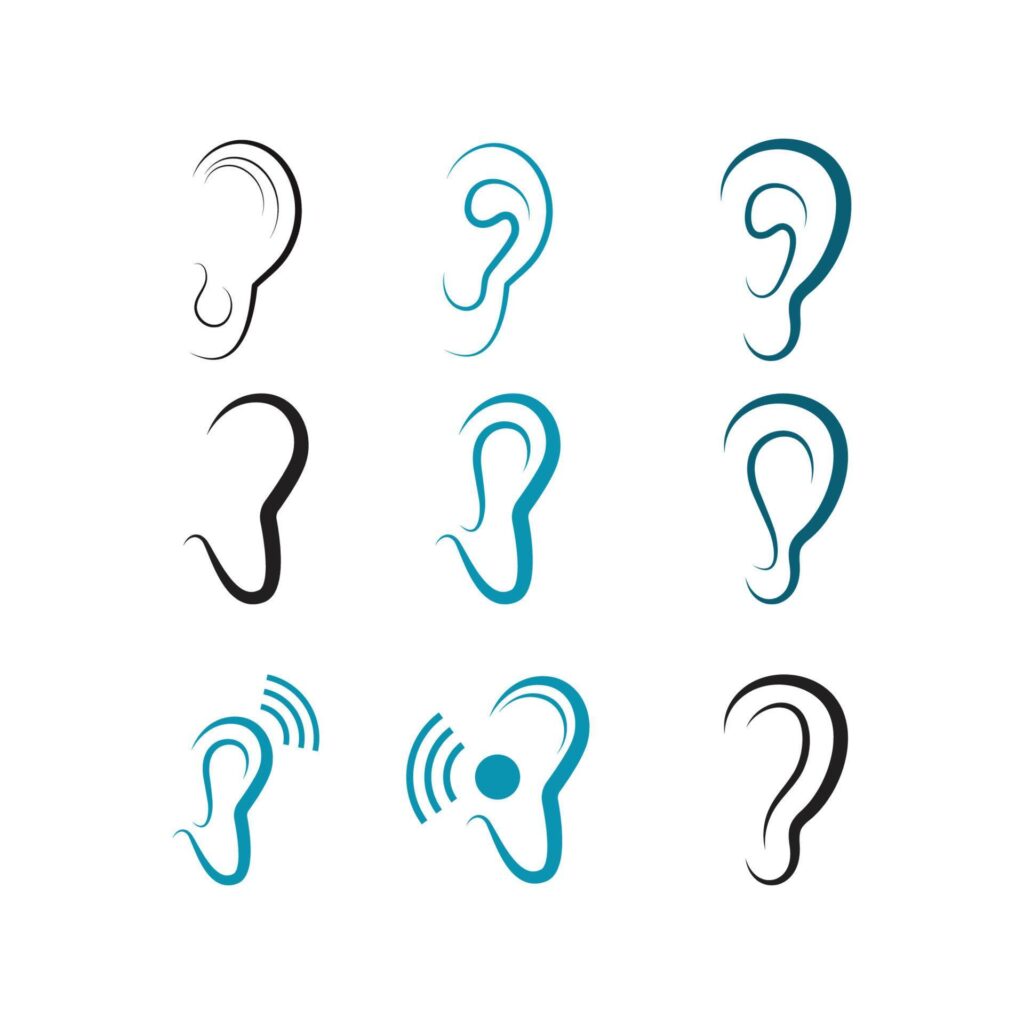 Hearing Logo Template vector icon design Stock Free