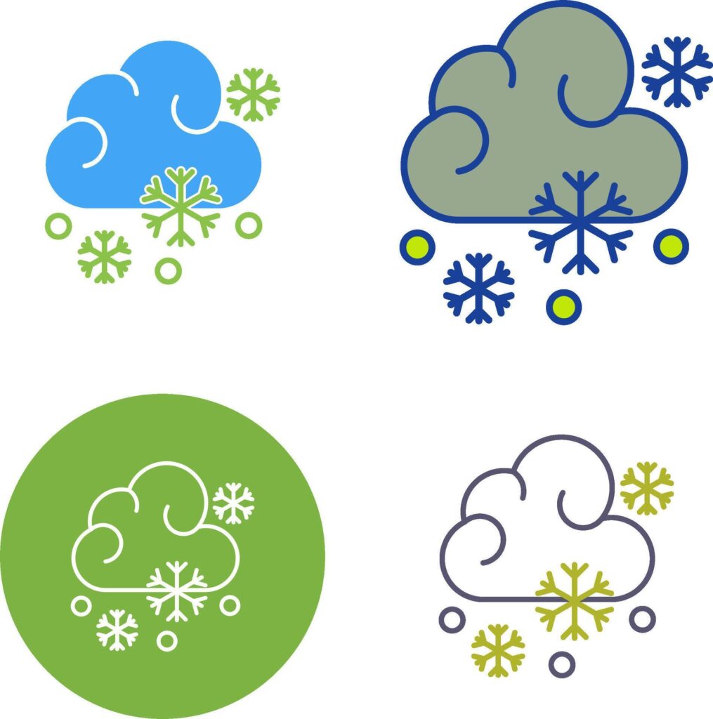 Snowy Icon Design Stock Free