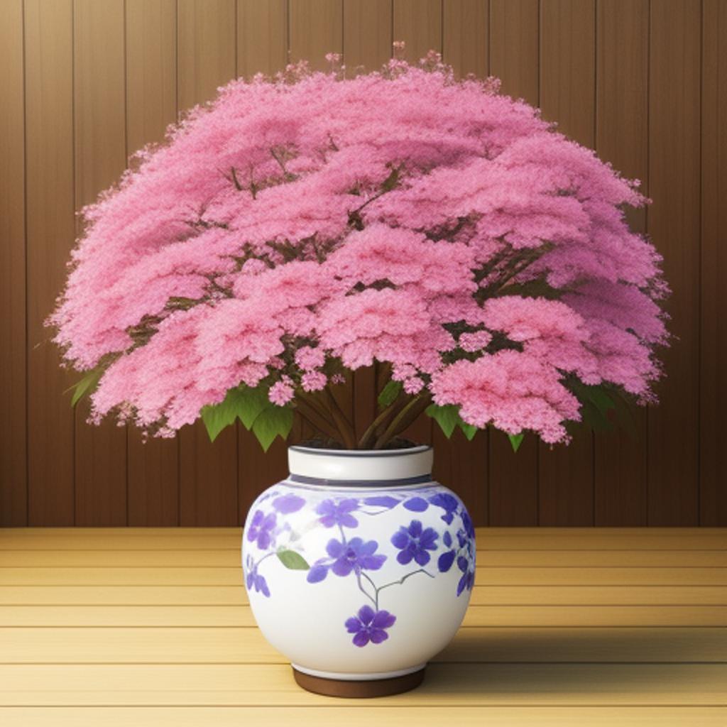 Realistic japenese flowers by by @ai_generated